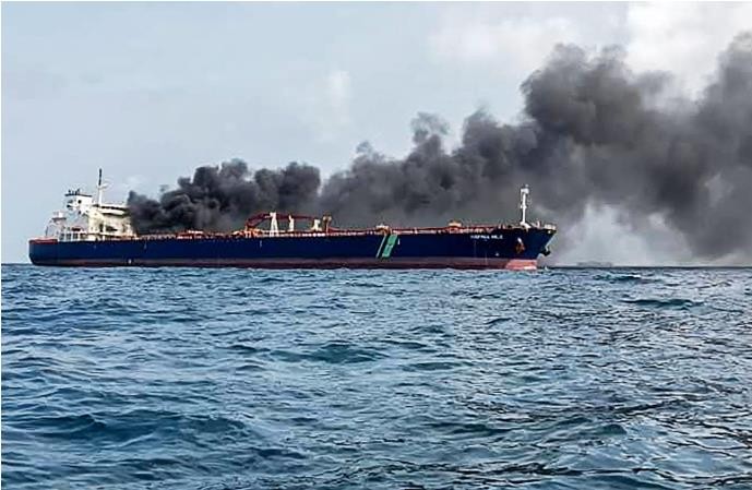 白礁附近撞船事故 马国海警找到涉事油轮